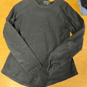 Something Navy Cotton Black Long sleeve